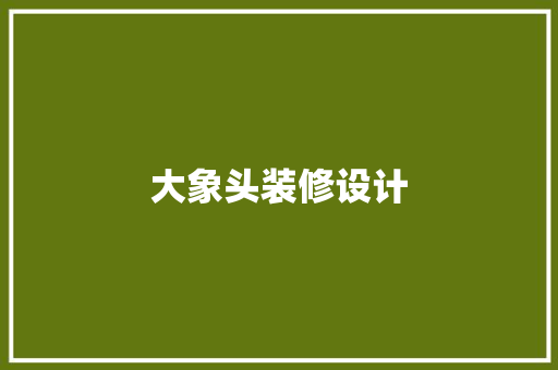 大象头装修设计